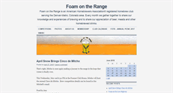 Desktop Screenshot of foamontherange.org
