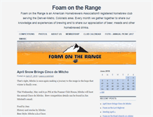 Tablet Screenshot of foamontherange.org